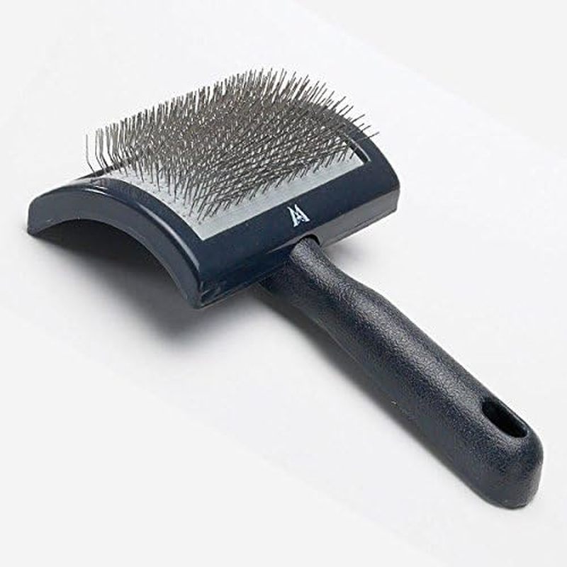Millers Forge Thép Không Gỉ Chân Bàn Chải Viền Thú Cưng Cong Đa Năng Có Tay Cầm Bằng Nhựa, Thường - 