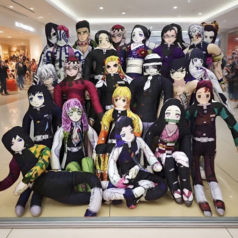 Demon Slayer Búp Bê Kamado Nezuko Tomioka Giyuu Tanjiro Kamado Cosplay Sang Trọng Cotton Búp Bê Slen