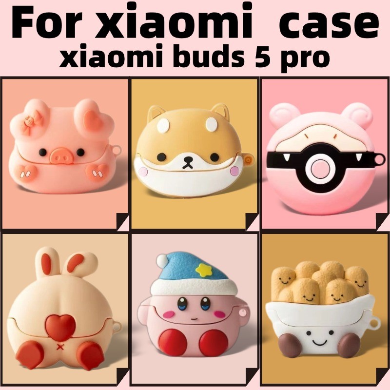 Dành Cho Xiaomi Buds 5 Pro Vỏ Tai Nghe Chống Sốc Xiaomi Buds 5 Pro Vỏ Silicon Chống Sốc Vỏ Tai Nghe 