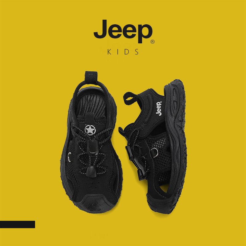 JEEP Baotou River-tracing Shoes Summer Toe Protection Thoáng Khí Chống Trơn Trượt Đi Biển Wading Bo