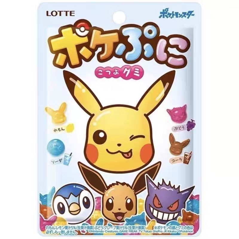 Lotte Lotte Lotte Pokémon Pikachu Đồ ăn nhẹ đồng thương hiệu Marshmallow Soda Hương Marshmallow / lo