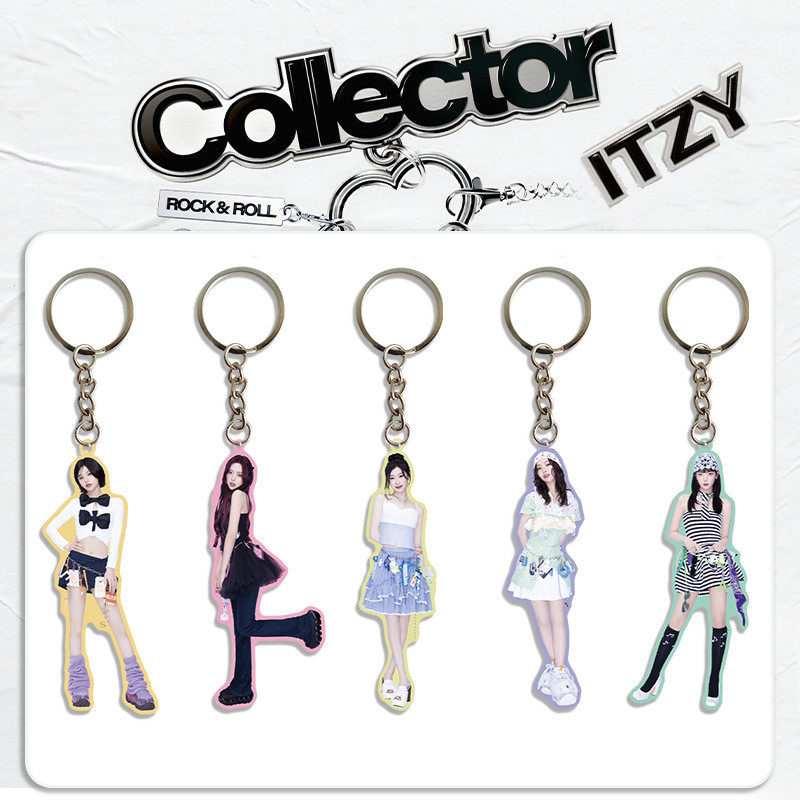 ITZY < Collector > Album Móc Khóa Acrylic Humanoid Mặt Dây Chuyền Huang Lizhi Ngoại Vi#6. 16ALF