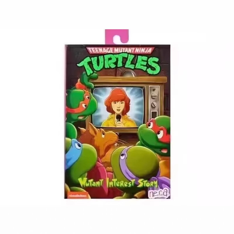 NECA Ninja Turtles 1987 Nữ Phóng Viên 2.0 Mô Hình Hình Di Chuyển Được
