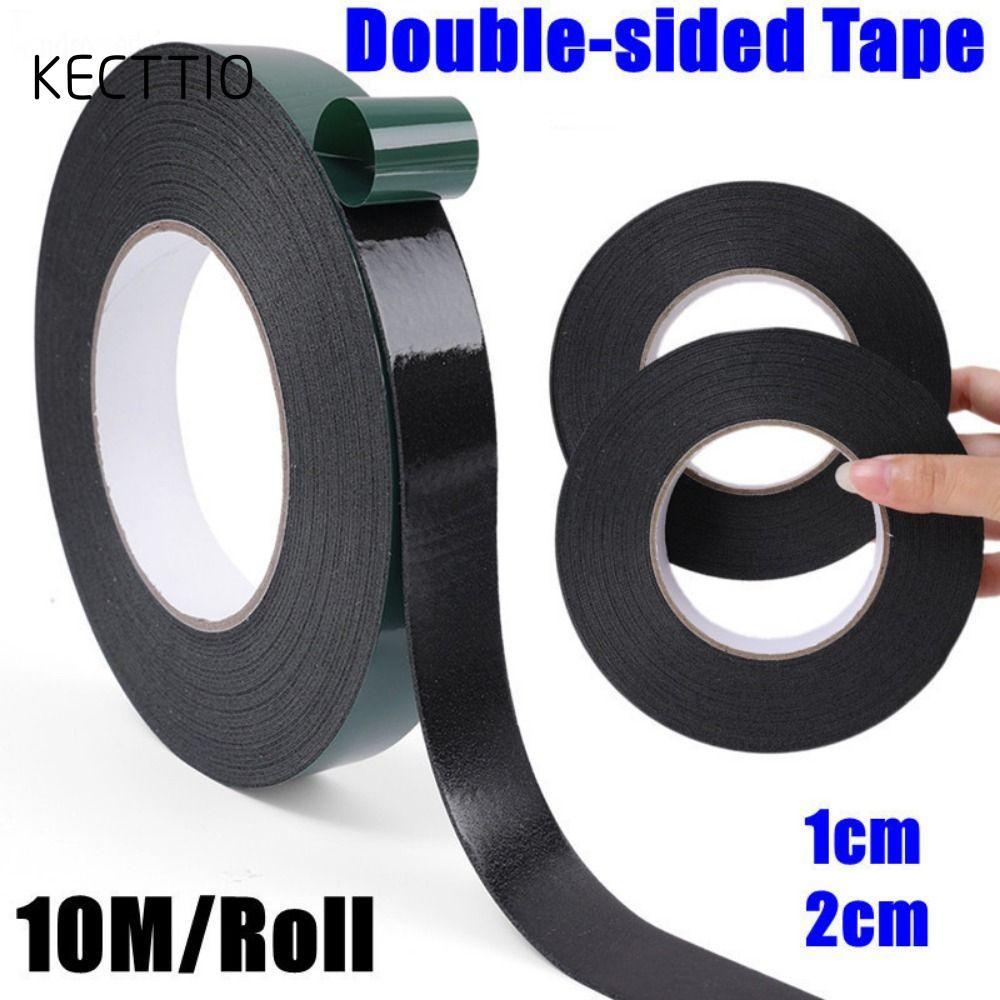 KECTTIO 10M / Cuộn Băng Hai Mặt, Dải Bọt Biển Xanh Phim Đen PE Foam Tape, Chiều Rộng 10 / 20mm Băng 