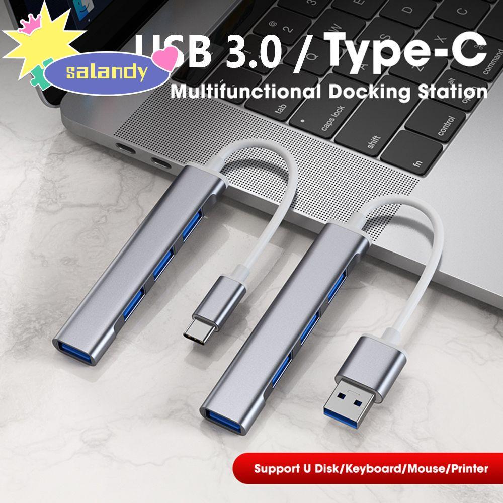 SALANDY USB C HUB 4 Cổng Truyền Dữ Liệu Laptop PC USB 3.0 Mở Rộng Cho Dell