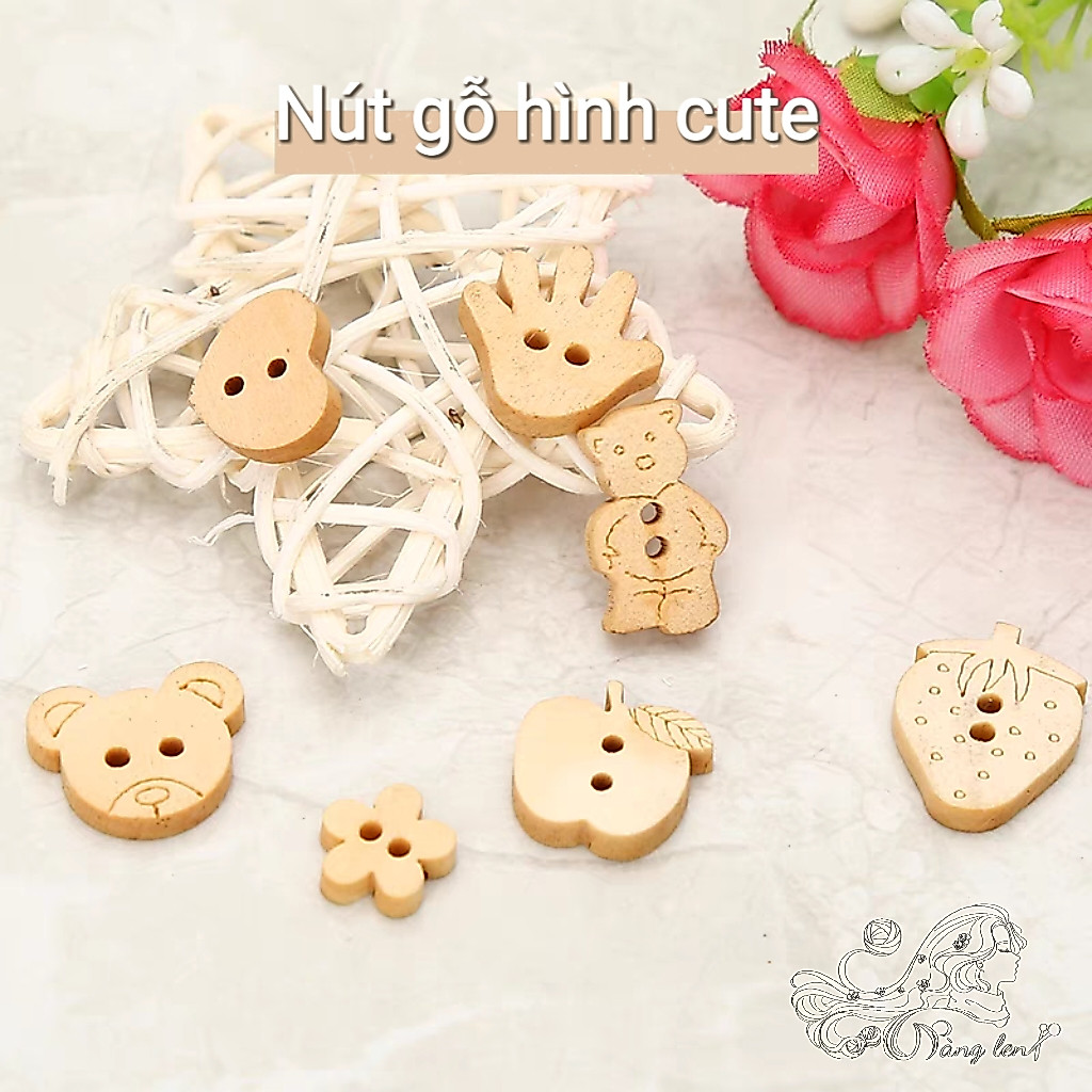 Nút Handmade Nhiều Hình Dáng Cute