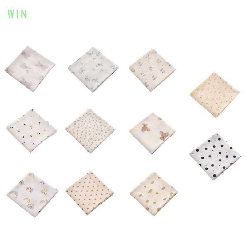 WIN Muslin Swaddle Chăn Cotton Cho Bé Đầm Mềm Mại Mượt Thoáng Khí Muslin Chăn Cho Bé Trai- Bé Gái- V