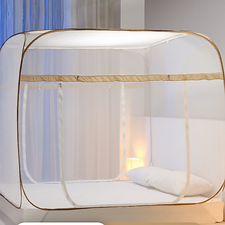 Màn Mùng Chụp Tự Bung Đỉnh Vuông người lớn 1m6 1m8 1m2 2m2 chống muỗi gấp gọn tiền dụng cao cấp