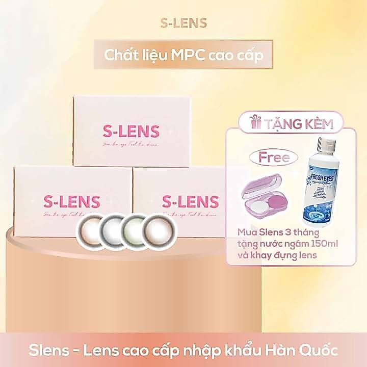 SLENS - Lens 3 THÁNG (1 CHIẾC) GLORY brown/green/gray/hazel MPC - Kính áp tròng Hàn Quốc Seoullens