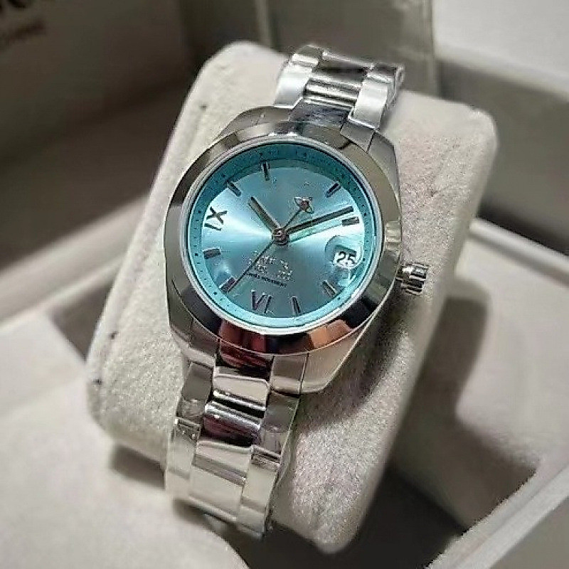 Chất lượng cao Vivian Western Iron House Crushed Ice Blue Watch Quartz Saturn Watch Đồng hồ nữ