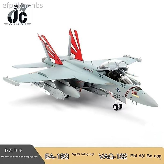 [SALE] JC Quân đội Hoa Kỳ EA-18G Chiến Binh Gầm Thét1/72Mô hình máy bay hoàn thiện bằng hợp kim VAQ