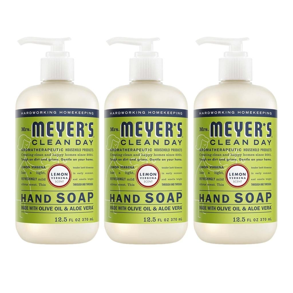 Bà Xà phòng cầm tay MEYER 'S CLEAN DAY, Mùi hương chanh, Chai 12,5 Fl Oz - 3 gói