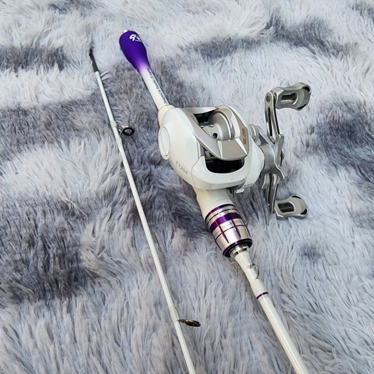 Bộ Combo Cần Câu Lure UL Hoàng Đế Máy Ngang ET200 Trái Phải- Combo Cần Lure Cao Cấp Kiên Fishing đcg