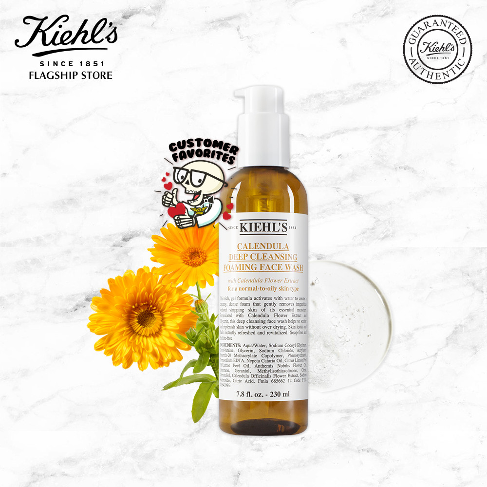[HANNAH] Sữa rửa mặt hoa cúc Kiehl's Calendula Deep Cleansing Foaming Face Wash 230ml