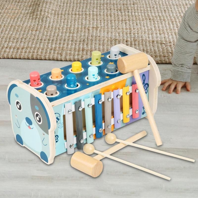 Búa Đập Đồ Chơi Whack Nốt Ruồi Trò Chơi Giáo Dục Số Mê Cung Hoạt Động Ban Với Xylophone 8 Note Xylop
