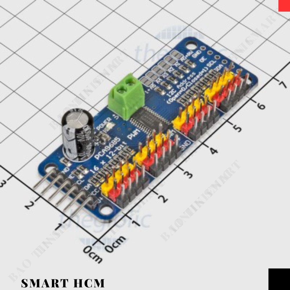 PCA9685 Điều Khiển Động Cơ Servo 12Bit PWM 16 Kênh Smart. HCM City