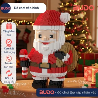 Ông Già Noel Dễ Thương Cỡ Lớn Lắp ráp đồ chơi giáng sinh Santa Bộ Đồ Chơi Mô Hình christmas cây thông