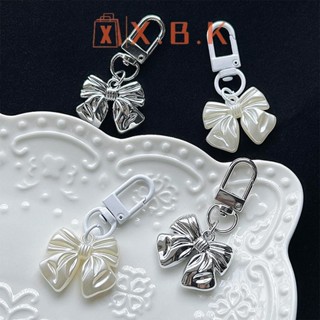 Hsvn 1 Vintage Nơ Móc Khóa Phong Cách Đơn Giản Y2K Nơ Móc Khóa Túi Thời Trang Mặt Dây Chuyền Ba Lô Treo DIY Phụ Kiện HOT