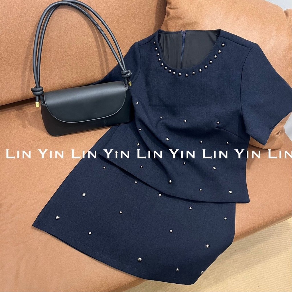 ()(Summer) Xiaoxiang Style Suit Female Summer Heavy Industry Nail Beads20250928