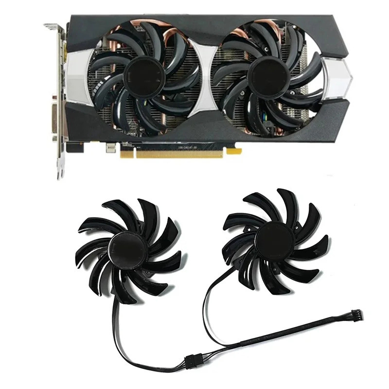 2 Chiếc FDC10H12S9-C FD7010H12S 4PIN 85MM R9 270X GPU Cooler Cho Sapphire R9 270X 280X HD7770 HD7950