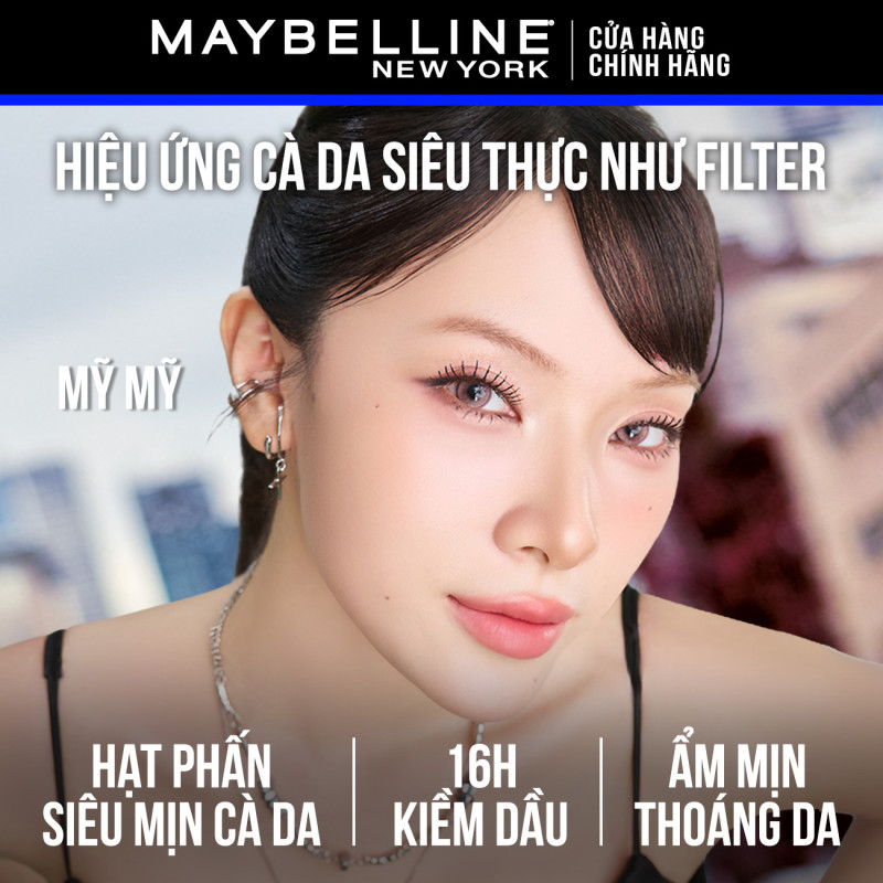 Phấn phủ bột "filter" cà da, kiềm dầu, chống nước, lâu trôi 16H Fit Me Mattifying Setting Powder Maybelline New York 10g | BigBuy360 - bigbuy360.vn