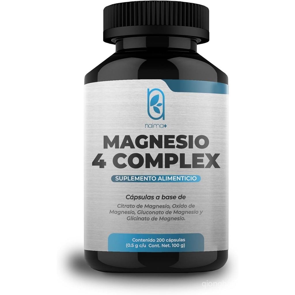 Phức hợp NAIMA Magiê 4, 200 Viên |   Magiê Citrate, Magiê Glycine, Magiê Oxide và Magiê Gluconate | 