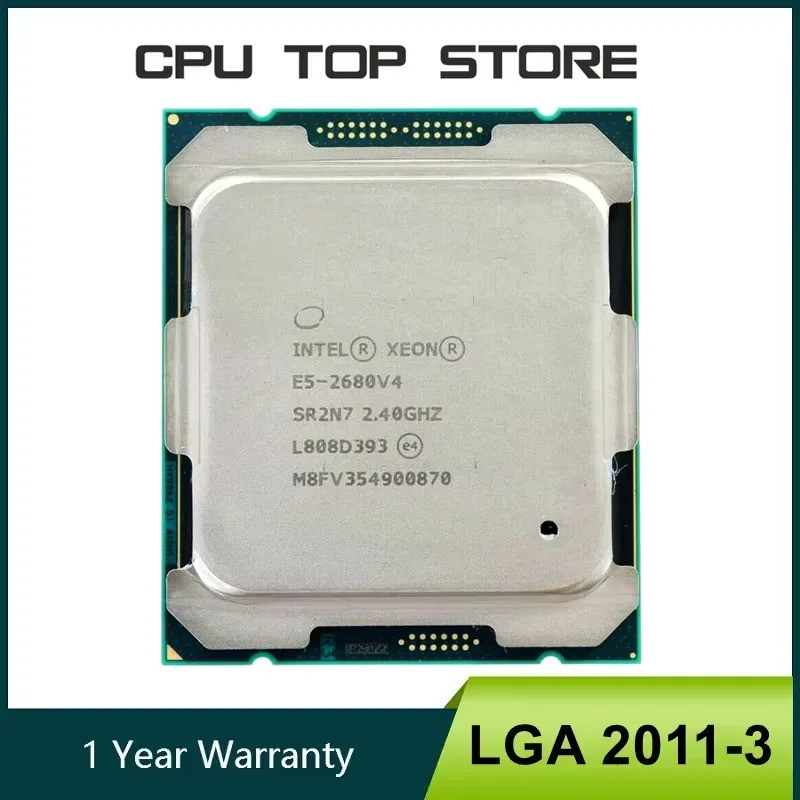 Whitwe Intel Xeon E5 2680 V4 Bộ xử lý 2.4 GHz 14 Core 120W LGA 2011-3 2680V4 CPU