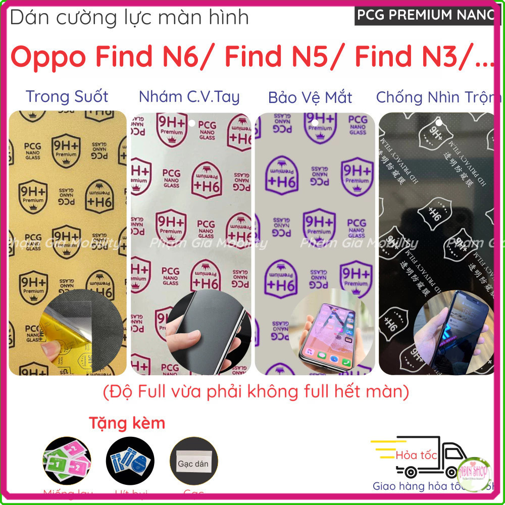 Dán màn hình ngoài dành cho Oppo Find N6 N5 N3 loại Nano dẻo siêu mỏng trong suốt, nhám, bảo vệ mắt,