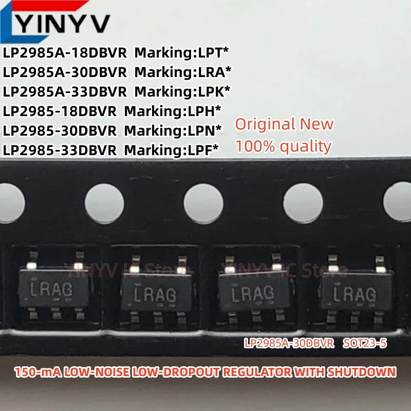 5 Chiếc LP2985A LP2985 LP2985A-18DBVR LP2985-18DBVR LP2985A-30DBVR LP2985-30DBVR LP2985A-33DBVR LP29