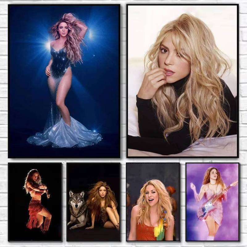 S-Shakira TQG Karol G Collab HD Poster Coffee House Bar Room Wall Decor