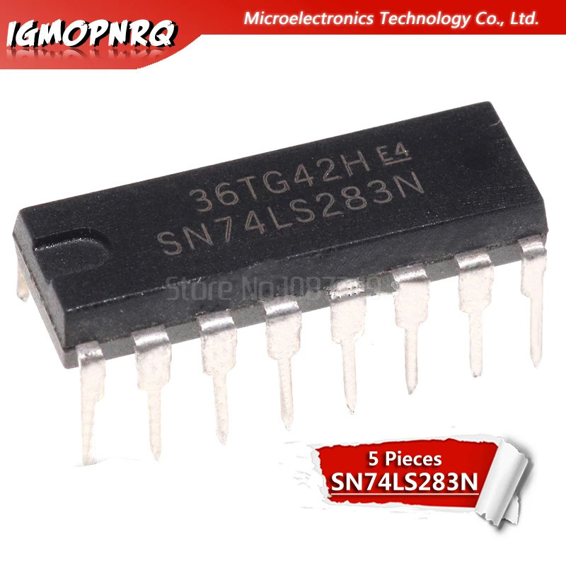 5 CHIẾC HD74LS283P DIP 74LS283 DIP16 SN74LS283N DM74LS283N IC mới và nguyên bản