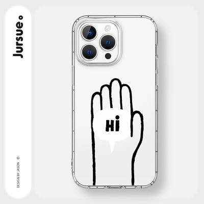 JURSUE Ốp lưng dễ thương đẹp độc lạ ngộ nghĩnh nam chống sốc chống bẩn mềm cho iPhone 17 Air 16 15 14 13 12 11 PRO MAX SE 2020 X XR XS ip 8 7 Plus MZ506695