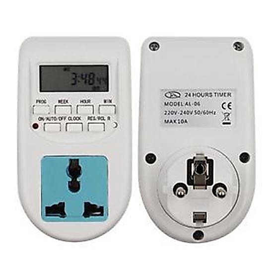 Ổ cắm điện hẹn giờ thông minh tắt mở thiết bị Al06,bật tắt tự động al06,  công tắc hẹn giờ ổ cắm đa 