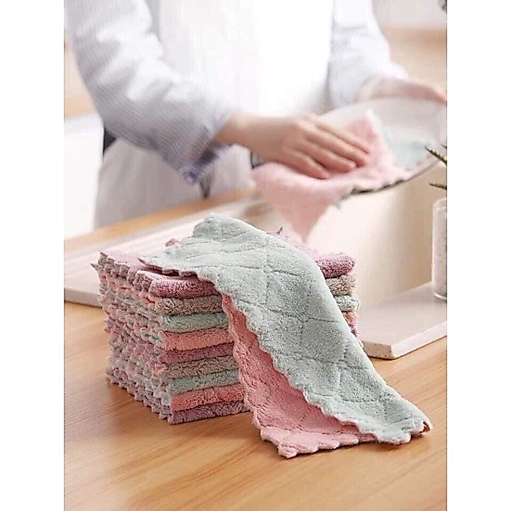 Combo 10 khăn lau đa năng siêu thấm nước