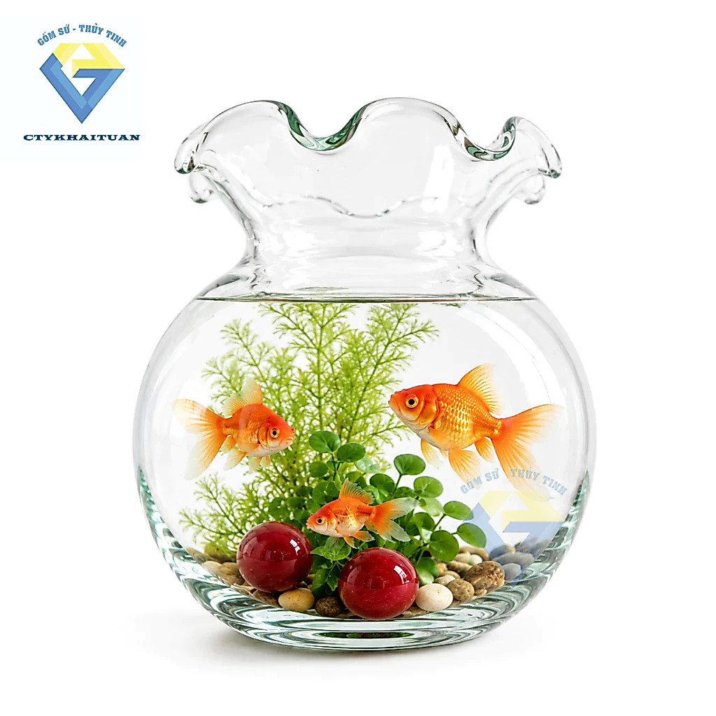 Bầu thuỷ tinh B03 / Chậu thủy tinh B03 , hồ cá , bình hoa bèo