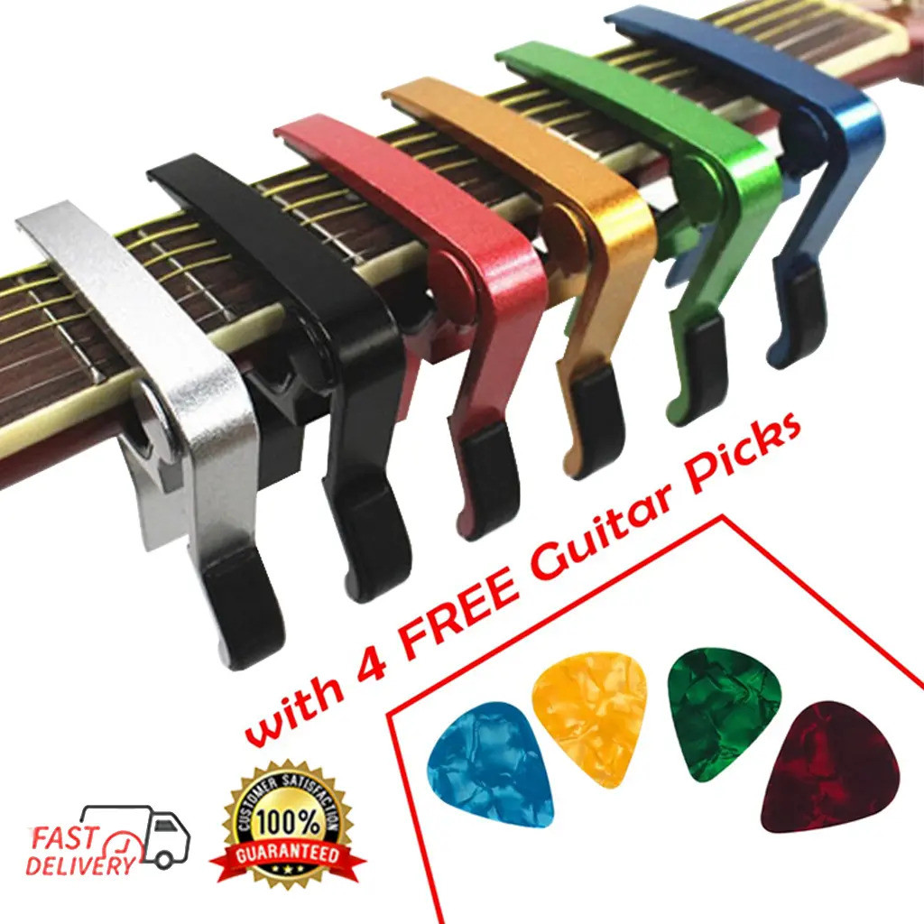 Đàn Guitar Acoustic Capo Cho Đàn Ukulele Điện Acoustic Với MIỄN PHÍ 4 Đàn Guitar Chọn Bộ Phụ Kiện Ch