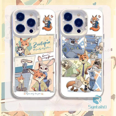 Ốp Điện Thoại Suntaiho Thẩm Mỹ Zootopia Anime Họa Tiết IDM Cứng Cao Cấp Chống Sốc Cho iPhone 11 12 13 14 15 16 Pro Max IP