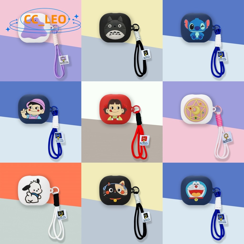 for Anker Soundcore Liberty 5 ANC Case Clear Soft Case Cute Totoro Cartoon Stitch Smiley Silicone So