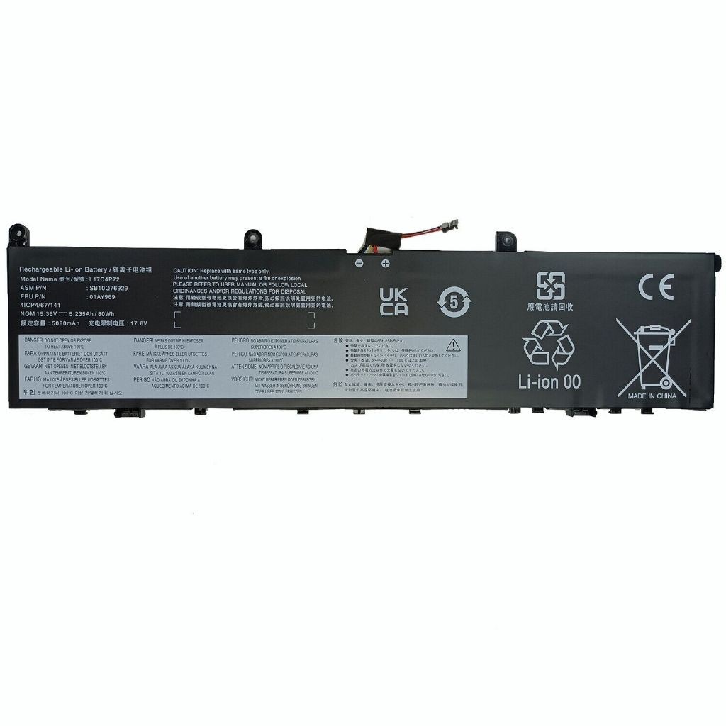 Pin Zin Pin Laptop Lenovo ThinkPad X1 Extreme 1st 2nd, ThinkPad P1 1st 2nd Gen, L17M4P72 L18M4P71 L1