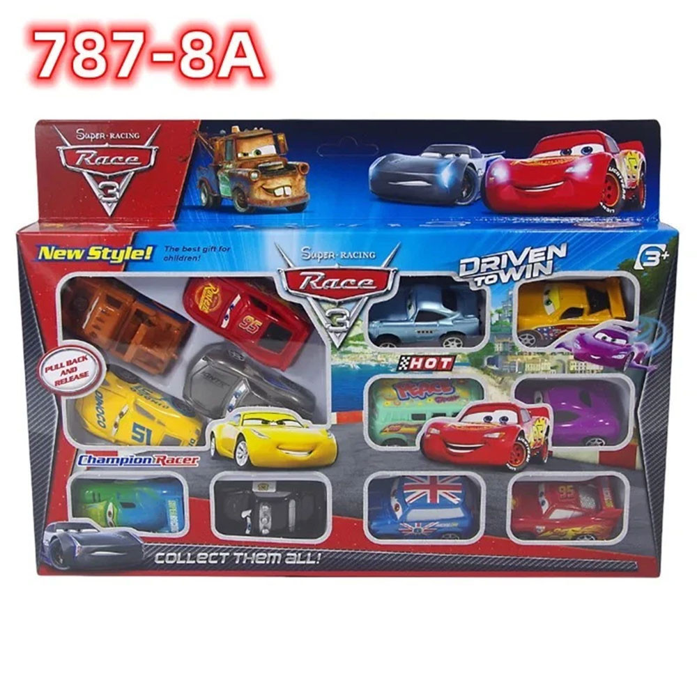 12 pcs pull back Mcqueen mini car toy set