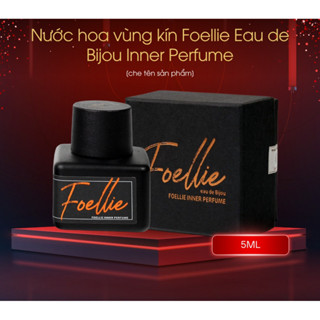  Nước hoa vùng kín Foellie Eau de Bijou Inner Perfume 5ml  màu đen  - Hương thơm dịu dàng cuốn hút 