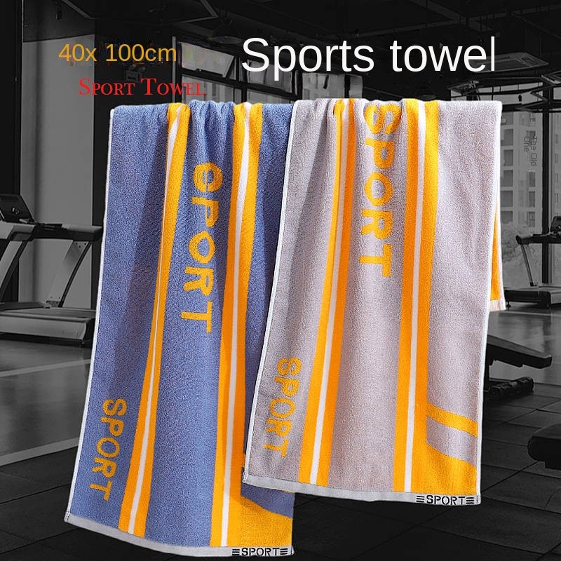 Lengthened Sports Towel Pure Cotton Bath Large Thickened Household Cotton Bath Towel Soft Sweat Towe