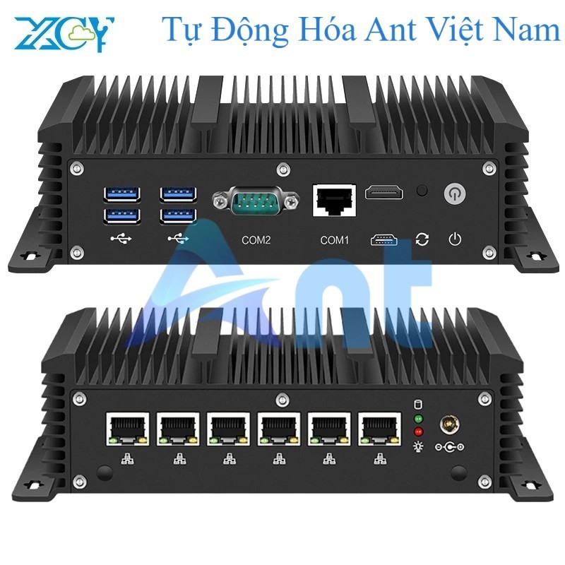 XCY I7-10710U máy tính mini Bộ định tuyến 6x2.5g AES-NI Ethernet DB9 RJ45 RS232 ảo hóa WIFI Sim 4G L