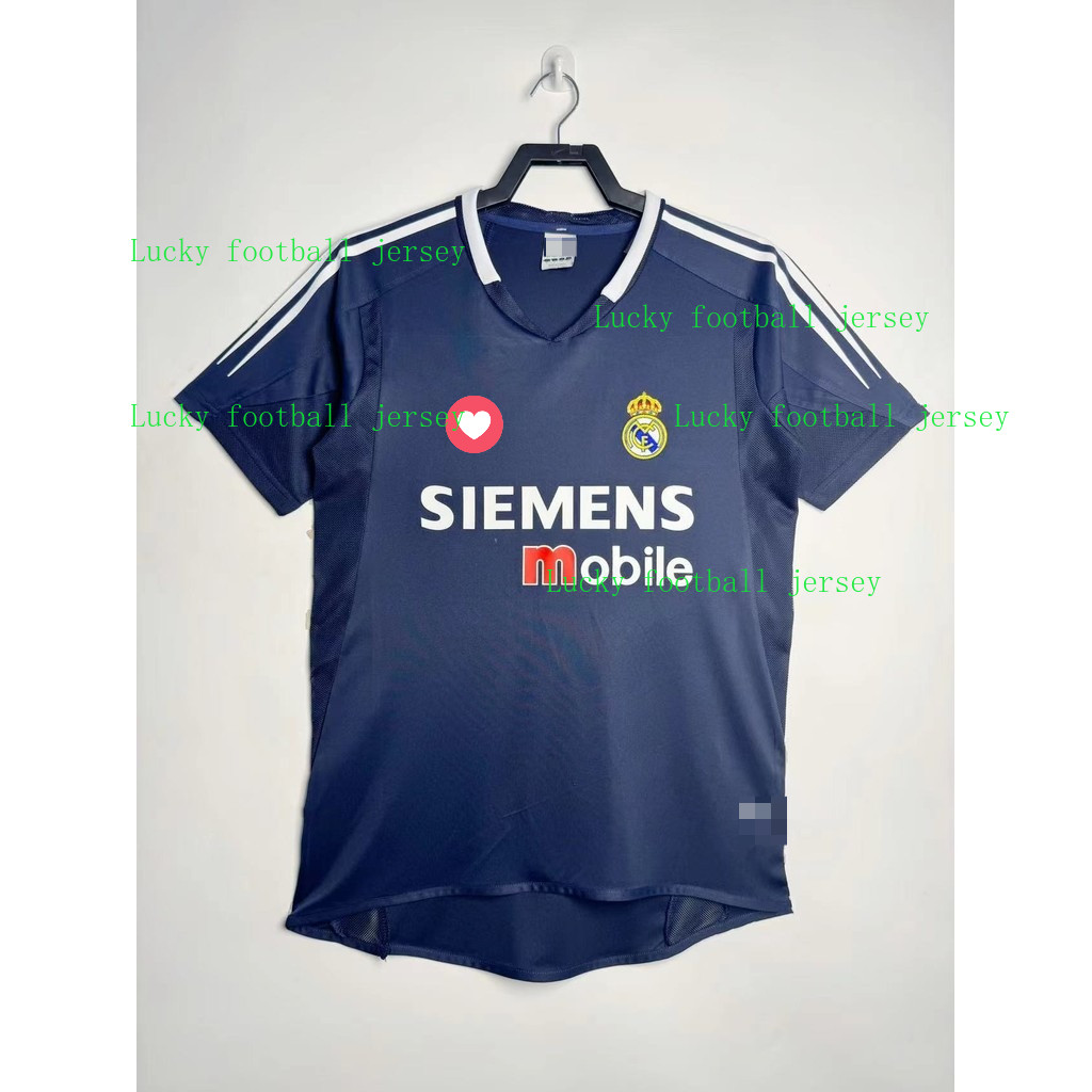 2004-2005 Real Madrid Jersey Retro Áo Bóng Đá Áo Sơ Mi Nam