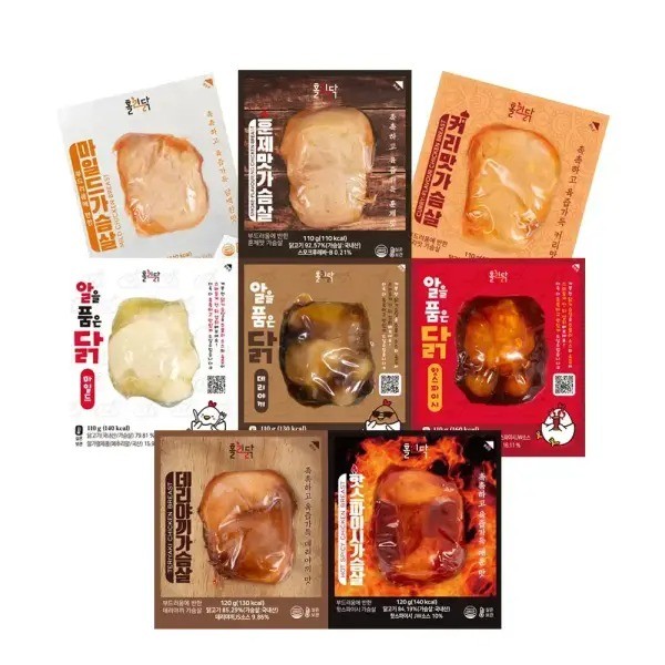 HOLYDAK Room Temperature Chicken Breast – 5 Flavor Ready-to-eat High Protein Diet-Friendly