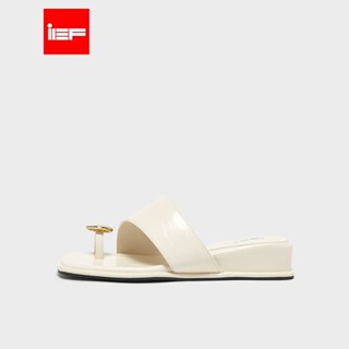 IEF, Giày dép nữ mới, giày nữ thời trang, dép đế bằng, kiểu Pháp, thanh lịch, đi ngoài trời được, dễ phối đồ