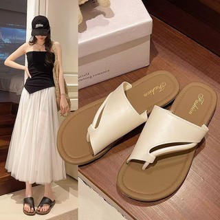  Dép nữ xỏ ngón quai chéo phong cách Hàn Quốc Dép kẹp êm chân đi biển phong cách boho retro Mỹ Hạnh 
