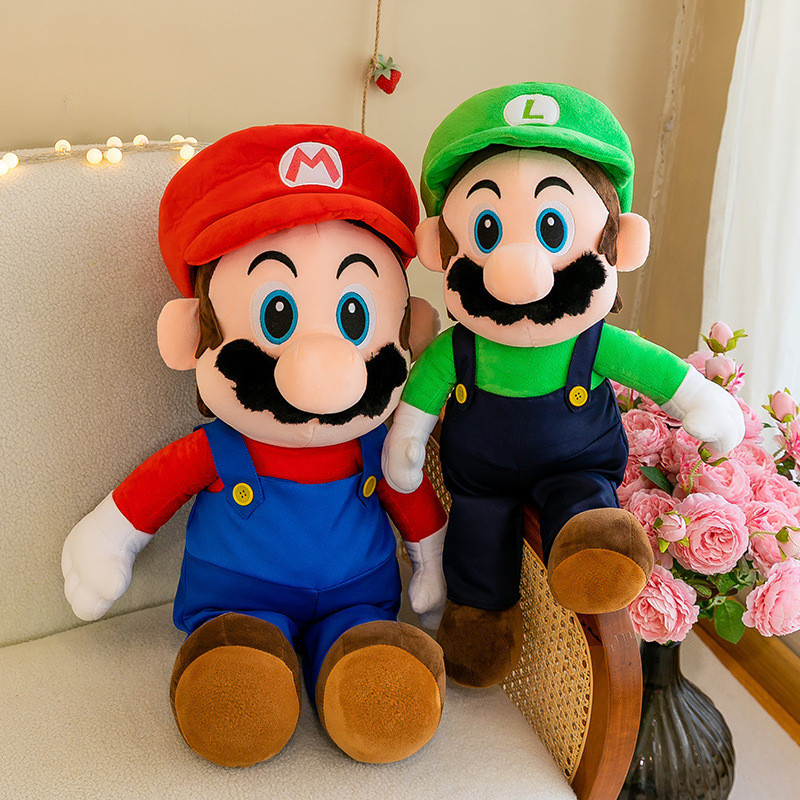 Đồ chơi nhồi bông Super Mario mới xuyên biên giới, đồ chơi nhồi bông Mario, búp bê chơi cho trẻ em, 