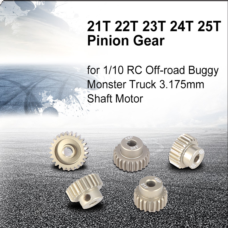 Bánh răng động cơ SURPASS HOBBY 48DP 3.175MM 16T 17T 18T 19T 20T 21T 22T 23T 24T 25T Bộ bánh răng bá