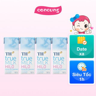  Sữa Tươi TH True Milk Hilo 180ml  lốc 4 hộp  - Con Cưng 